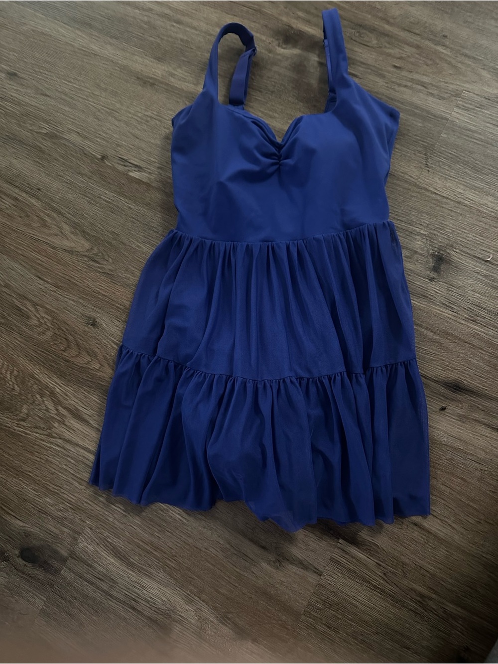 Girls Royal Blue Tiered Summer Dress